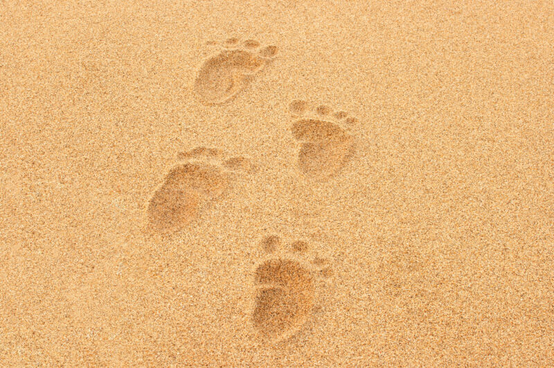 Spuren im Sand