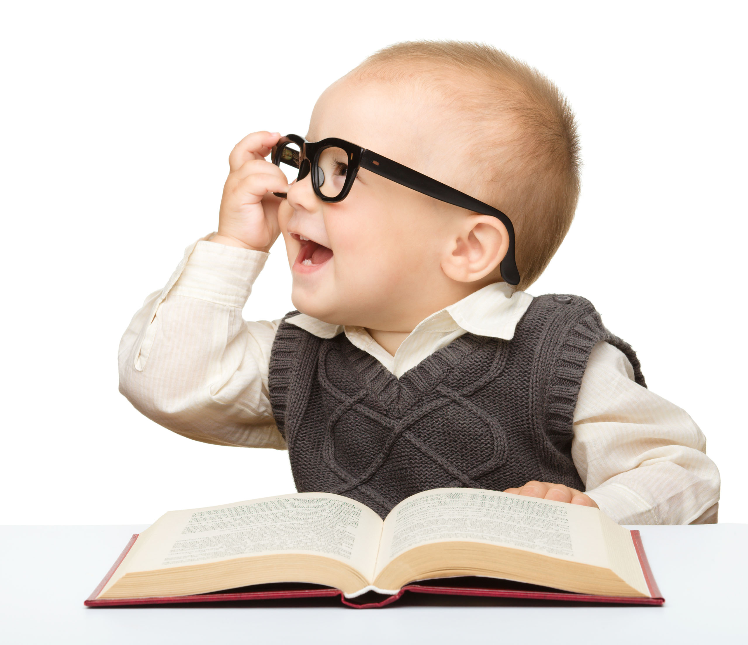 Kleinkind mit Brille