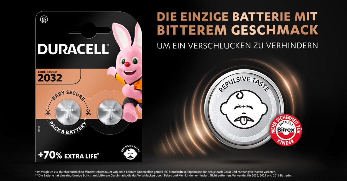 Duracell Lithium-Knopfbatterie